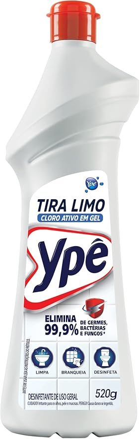 Ypê Tira Limo Premium com Cloro Ativo para Banheiro 520g