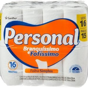 Personal Papel Higiênico Branquíssimo & Fofíssimo Folha Simples