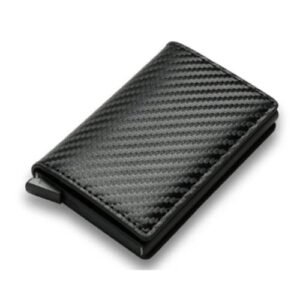 Carteira Porta Cartão Slim Antifurto Pop Up Em Couro Mágica Porta Cartão Rfid