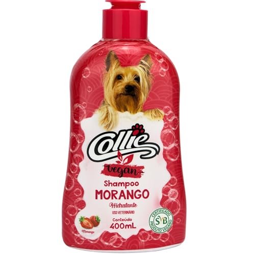 Shampoo Vegano Morango 400ml para Cães e Gatos