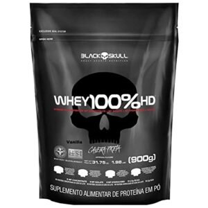 Whey 100% HD Baunilha 900g Black Skull