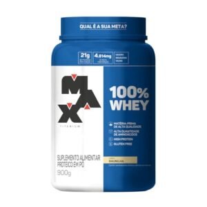 Whey Protein Max Titanium Baunilha 900g