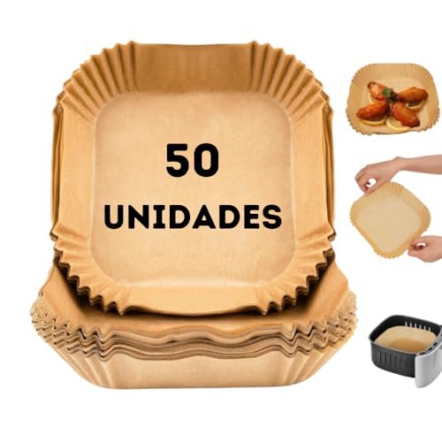 Forros Descartáveis AirFryer 20cm – 50 Peças SKU003