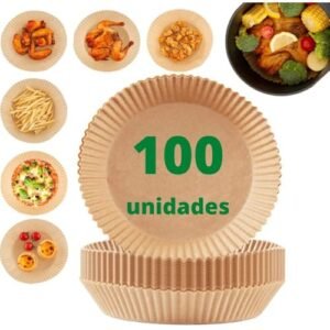 Kit de Papel Antiaderente para Air Fryer 100un