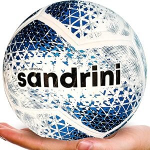 Bola Sandrini Pro Futsal – Alta Performance 64cm Branco/Azul