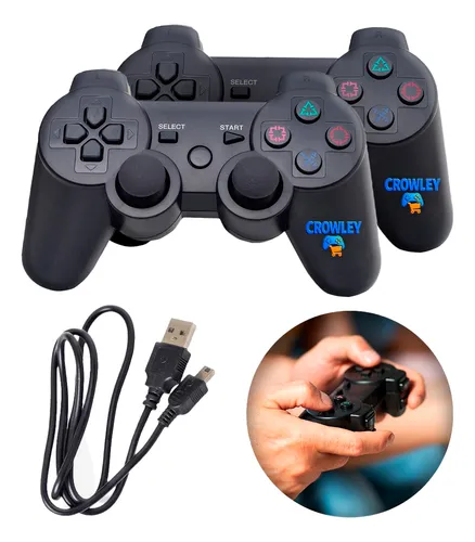 Kit 2 Controles Sem Fio PS3 – Jogo Confortável e Prático
