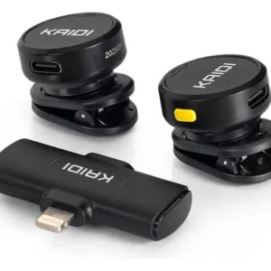 Microfone Sem Fio Duplo Lapela Profissional iPhone Lightning