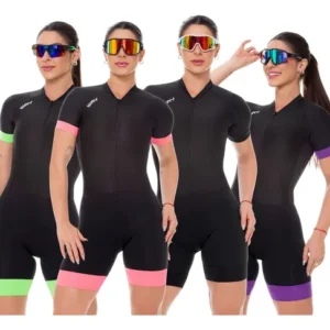 Macacão de Ciclismo Feminino com Gel